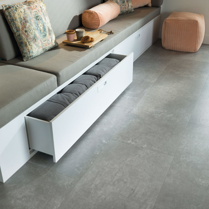 Douwes Dekker - DD PVC klik Flinke tegel bitterkoek 90,6x44,8 cm - PVC Klik - Afbeelding 3