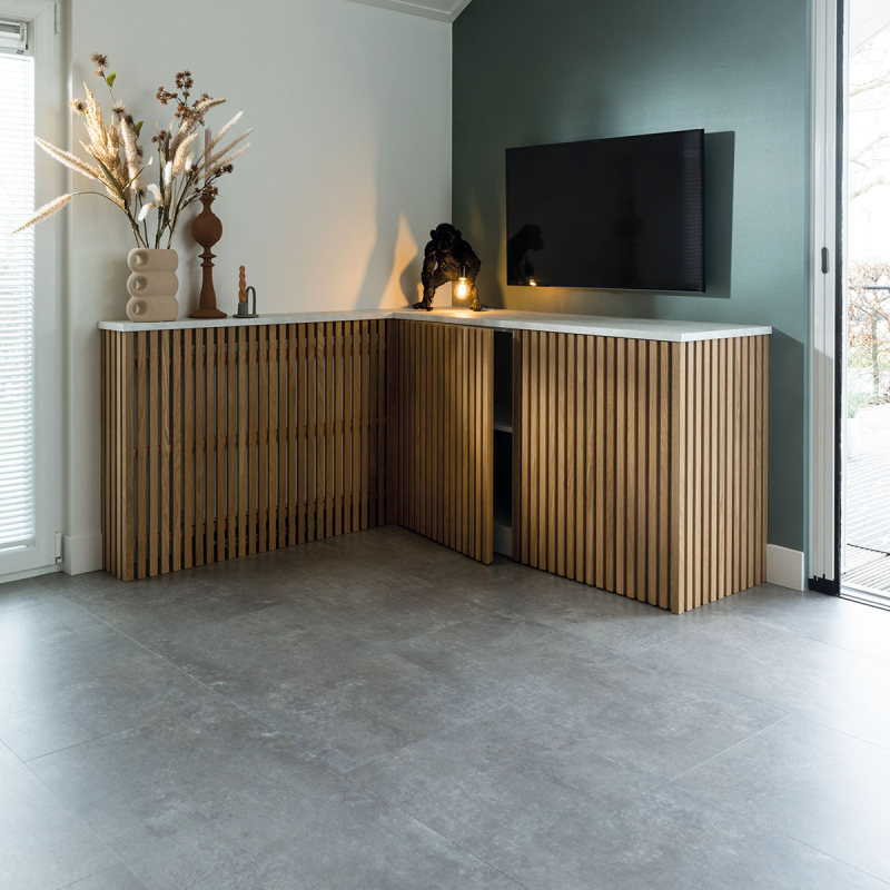 Douwes Dekker - DD PVC klik Flinke tegel bitterkoek 90,6x44,8 cm - PVC Klik - Afbeelding 6