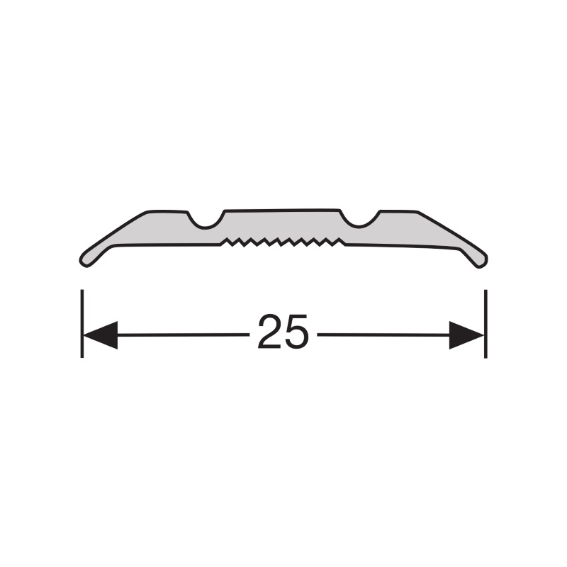 Vloer-Profielen - Dilatatieprof. zelfkl. 25 mm alu brons - Profiel - Afbeelding 2