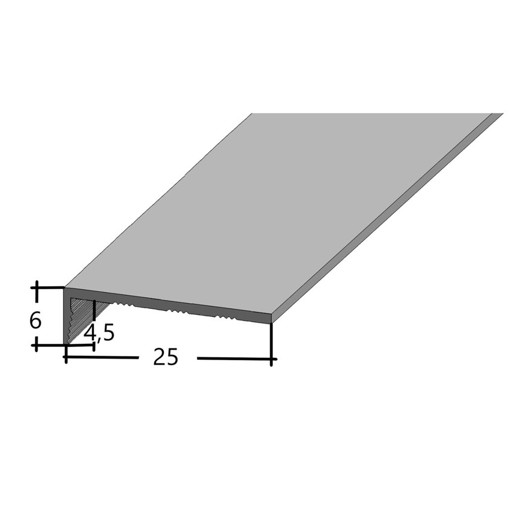 Co-pro - Co-pro hoekprofiel zelfklevend 4,5mm antraciet/zwart - Profiel - Afbeelding 3