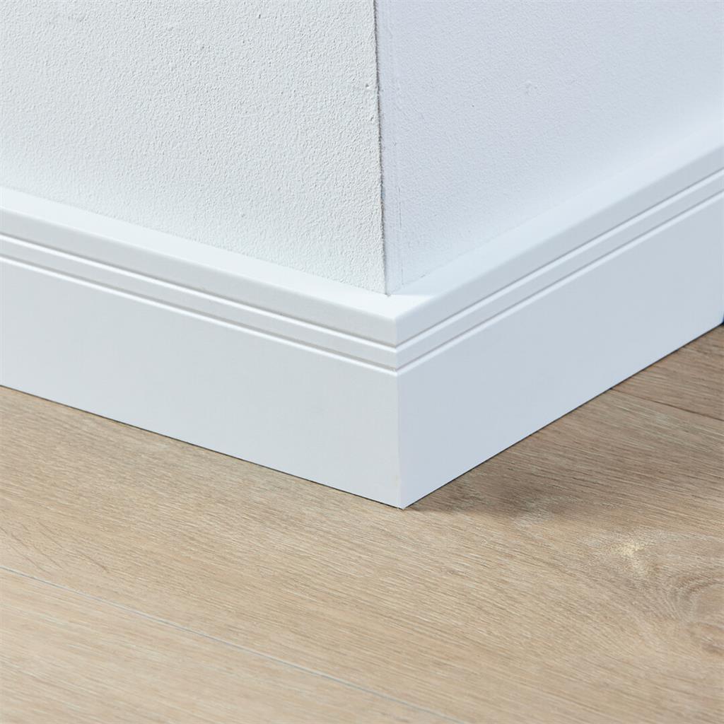 Co-pro - Co-pro folieplint milaan wit 70x15 - Hoge plint - Afbeelding 2