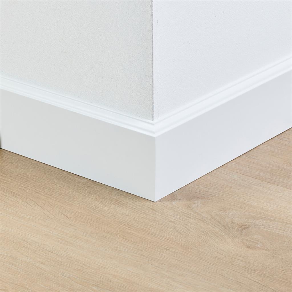 Co-pro - Co-pro folieplint praag wit 90x15 - Hoge plint - Afbeelding 2