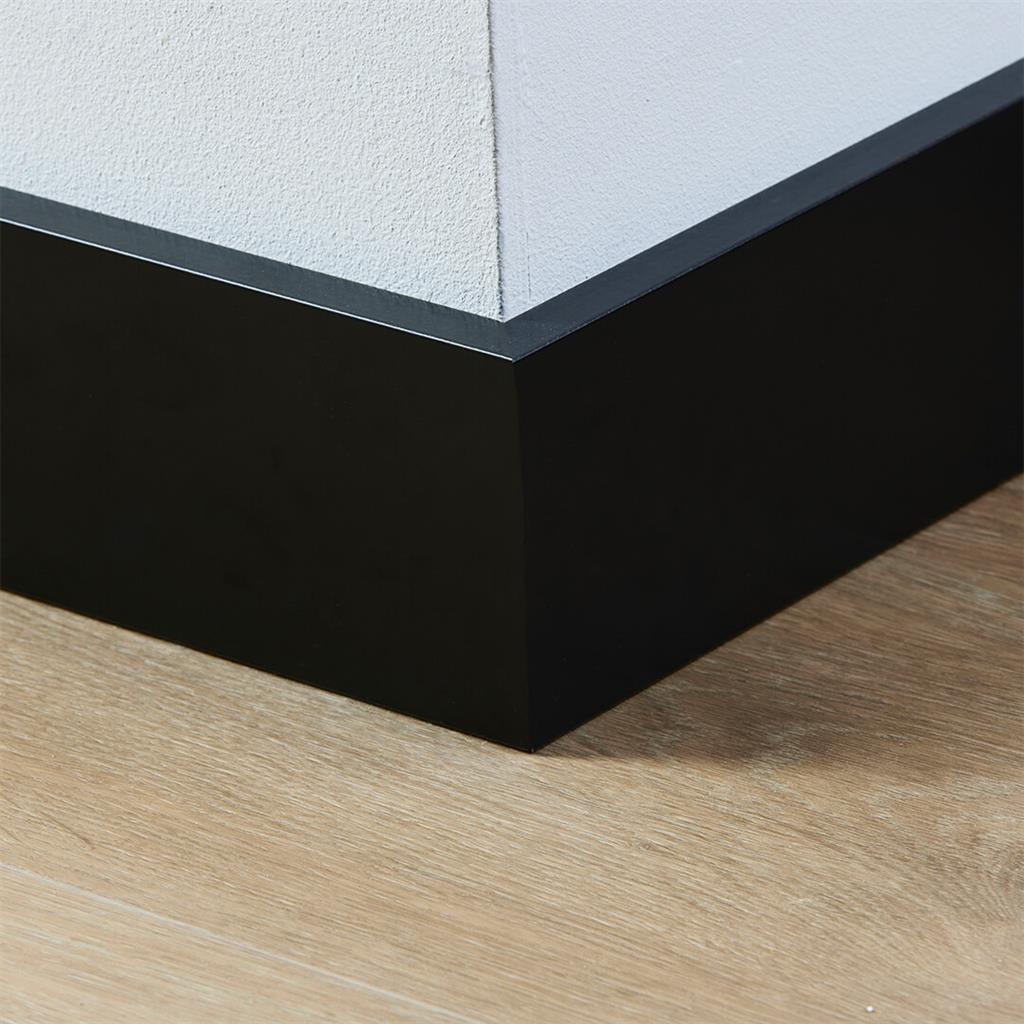 Co-pro - Co-pro gelakte plint amsterdam zwart 90x15 - Hoge plint - Afbeelding 2