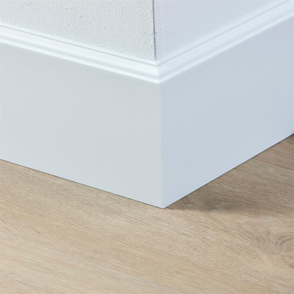 Co-pro - Co-pro folieplint praag wit 120x15 - Hoge plint - Afbeelding 2