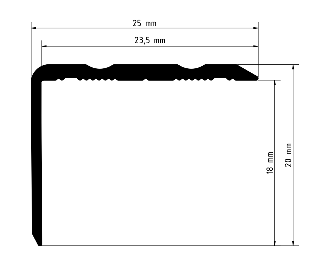 Co-pro - Co-pro hoekprofiel zelfklevend 20mm zand - Profiel - Afbeelding 2