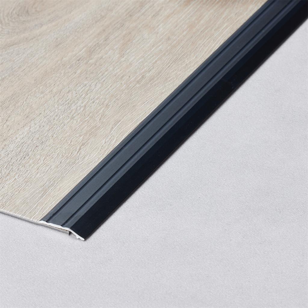 Co-pro - Co-pro overgangsprofiel zelfklevend 3,5 tot 4,5mm antraciet/zwart - Profiel - Afbeelding 3