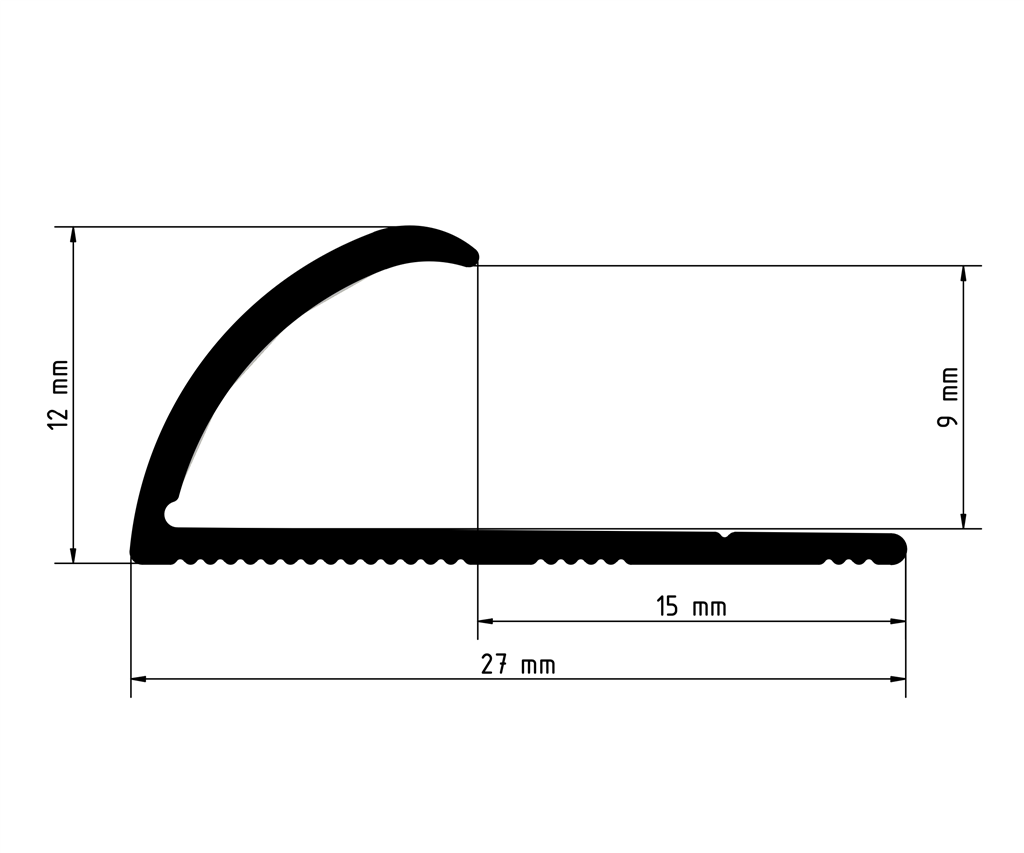 Co-pro - Co-pro tapijtprofiel enkel rvs - Profiel - Afbeelding 2