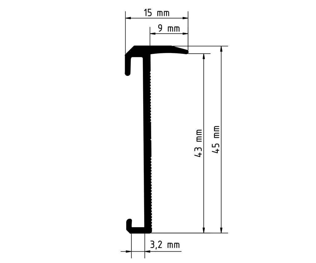 Co-pro - Co-pro trapprofiel pvc rvs - Traprenovatie profiel - Afbeelding 2