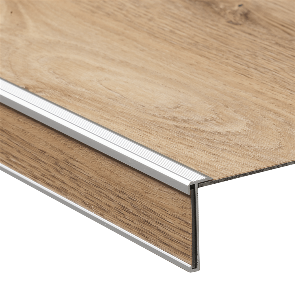 Co-pro - Co-pro trapprofielset pvc zilver 4x130cm. - Traprenovatie - Afbeelding 2