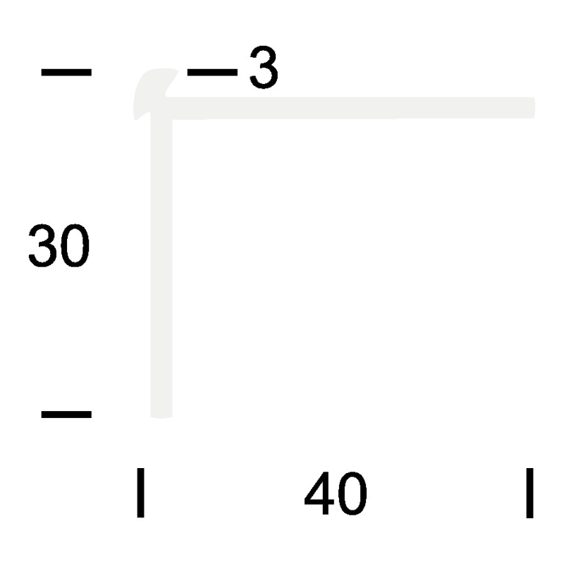 Küberit - Trapneuspr. (buigbaar) tbv PVC-stroken 3 mm zilver - Traprenovatie profiel - Afbeelding 2