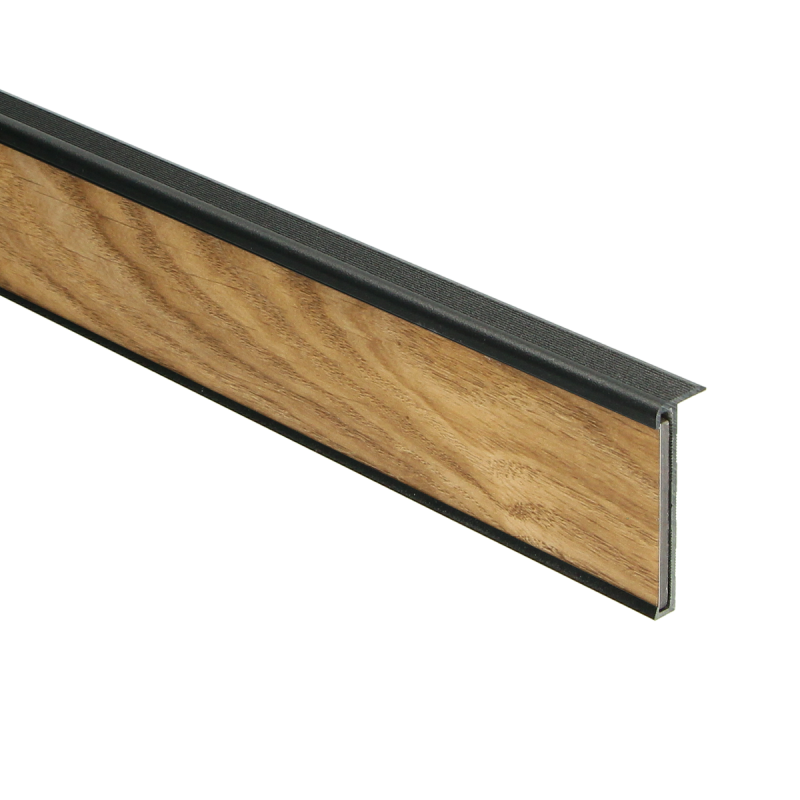 Trapneusprofiel PVC zwart 14x43mm 3m - Afbeelding 2