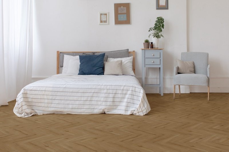 Callisto - Callisto Visgraat 5200 (rigid click) Natural Oak Dark - PVC Plak - Afbeelding 3