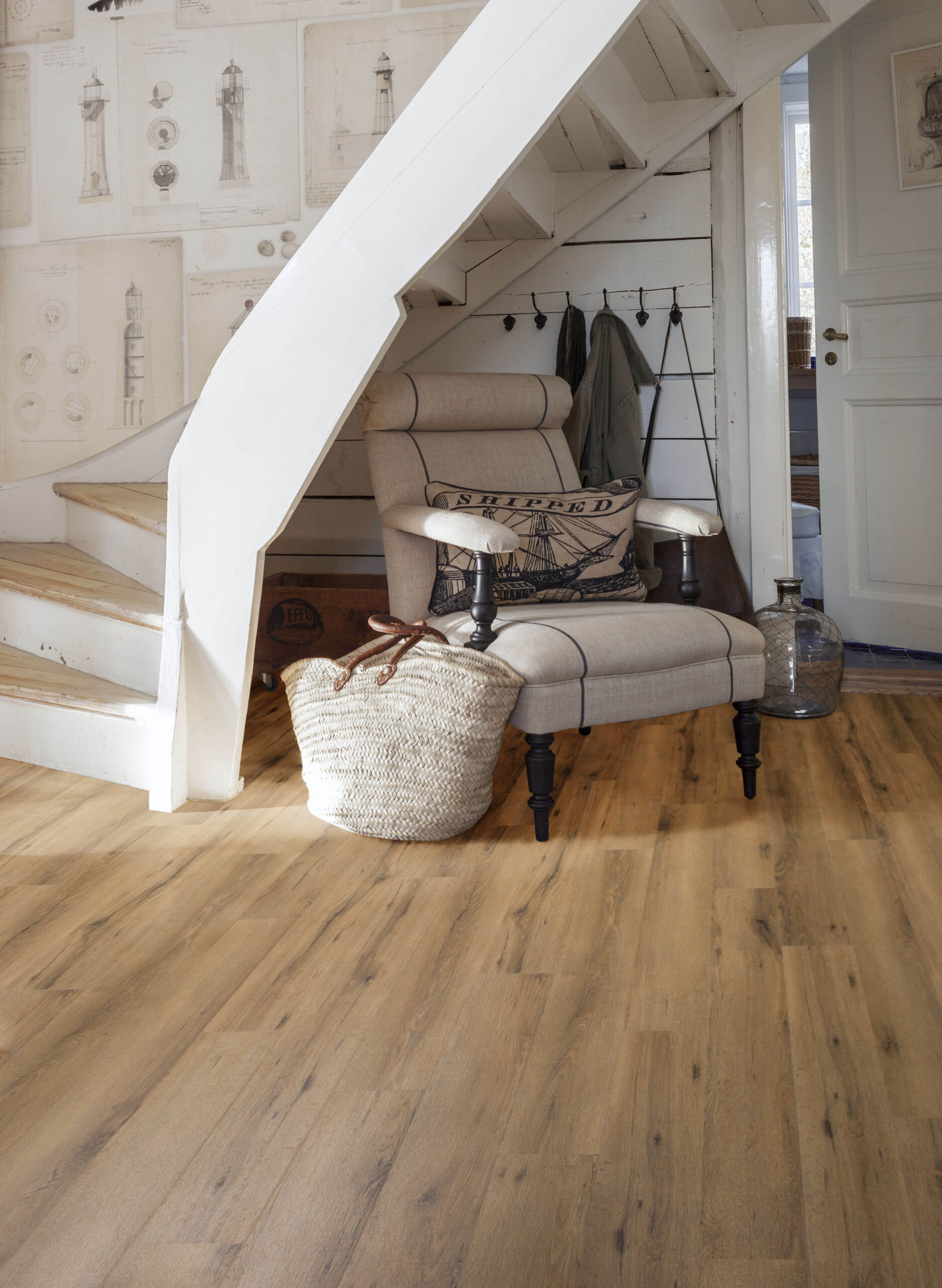 City - City 5601 (rigid click) Smoked Oak Natural - PVC Plak - Afbeelding 2