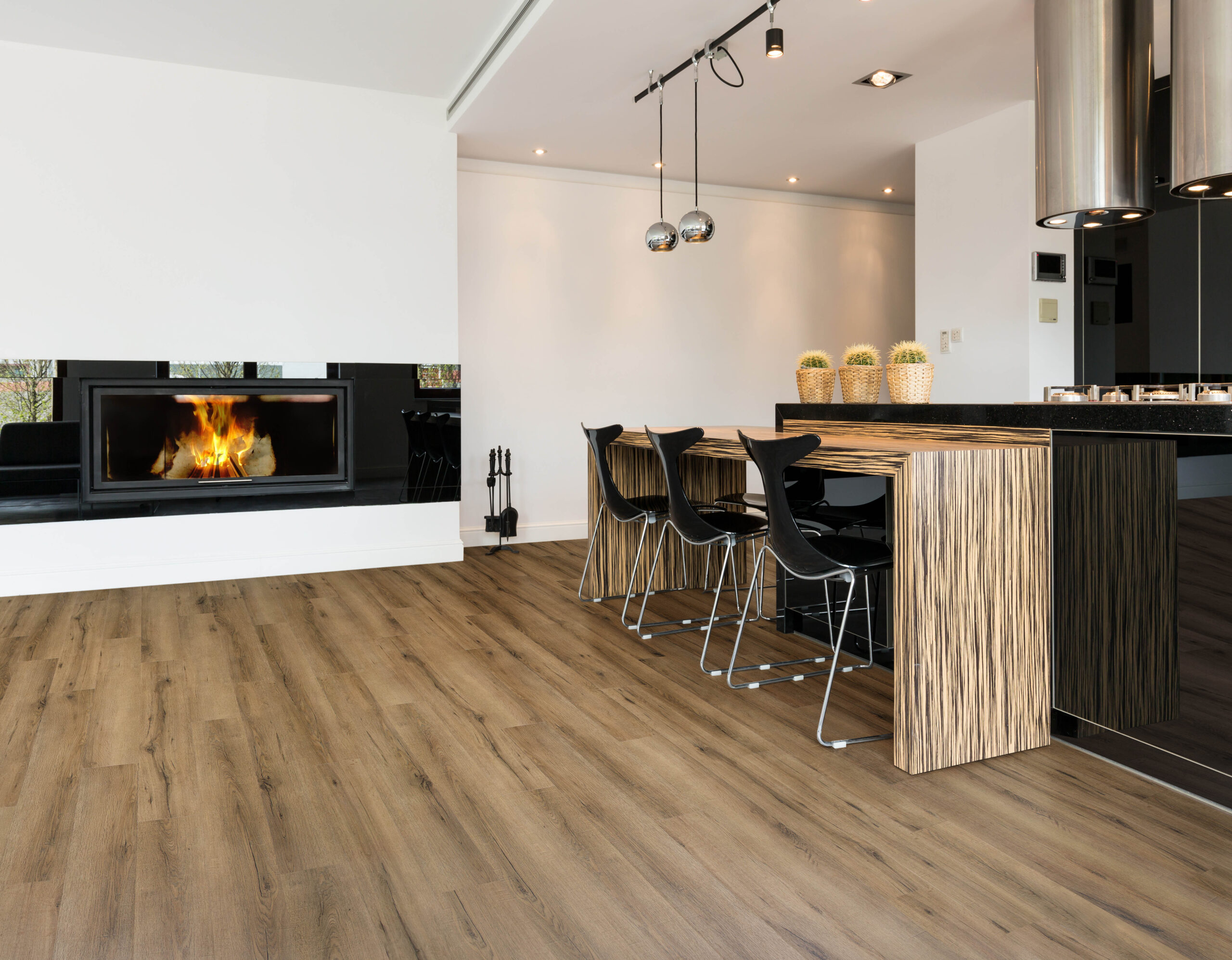 City - City 5601 (rigid click) Smoked Oak Natural - PVC Plak - Afbeelding 3