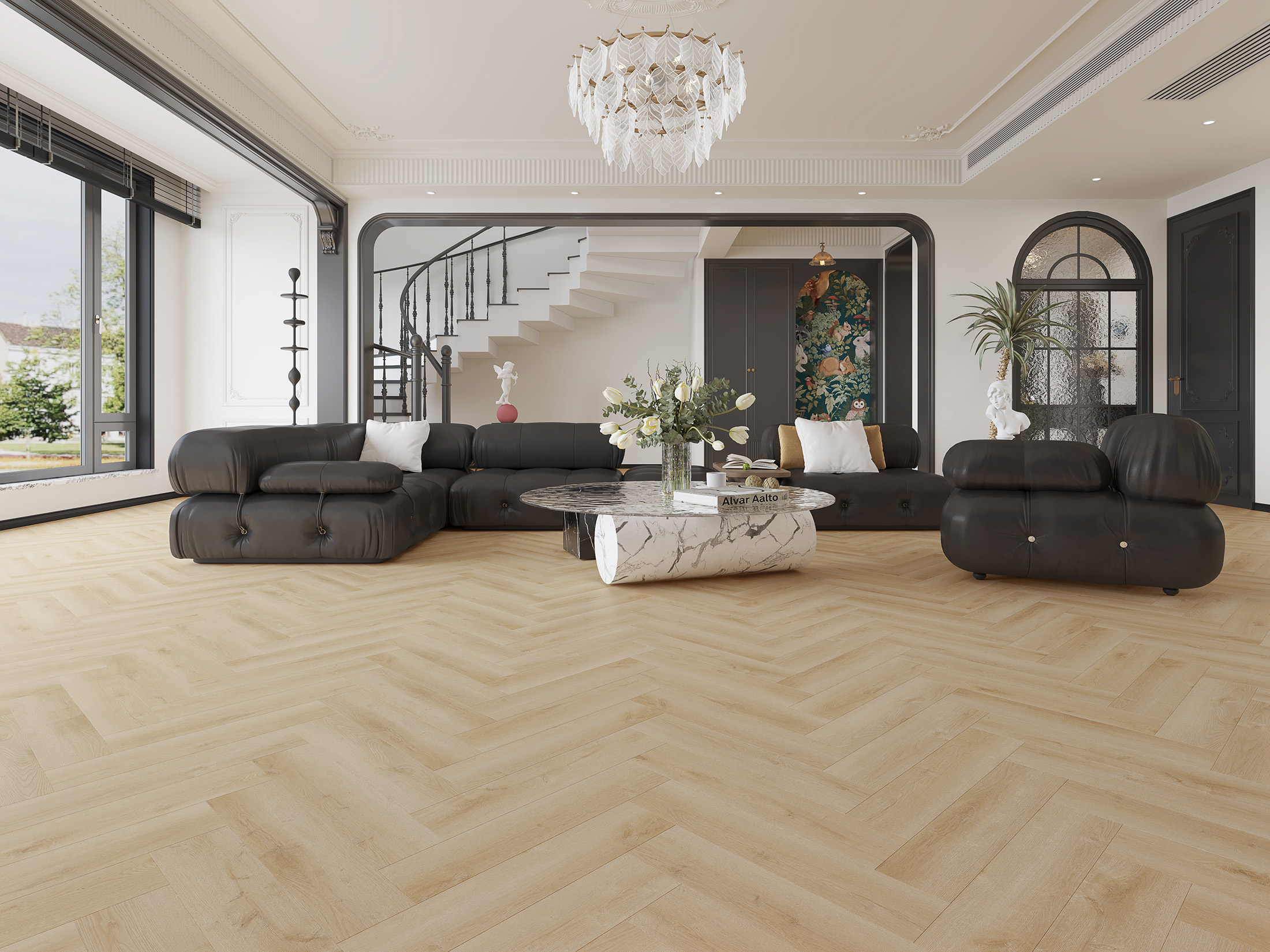 Dynamic - Dynamic Visgraat 2600 (dryback) Natural light - PVC Plak - Afbeelding 2