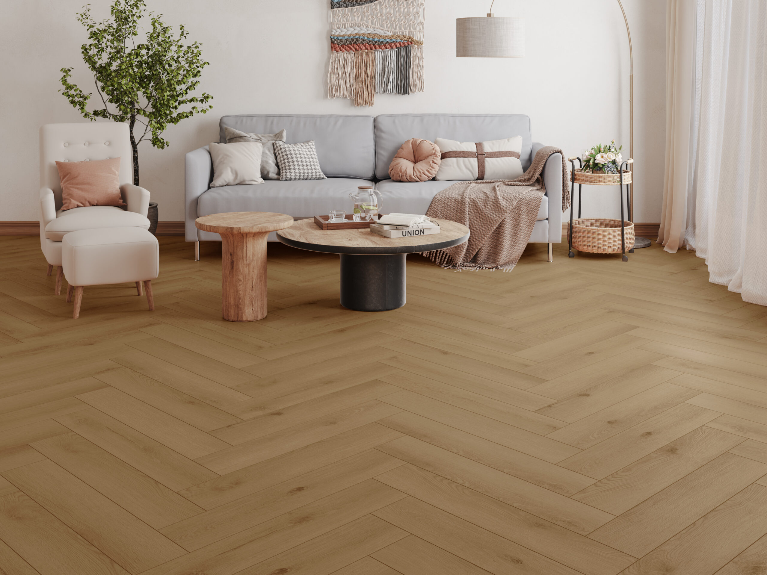 Firmfit - Firmfit Visgraat 6600 (dryback) Sierra light - PVC Plak - Afbeelding 2