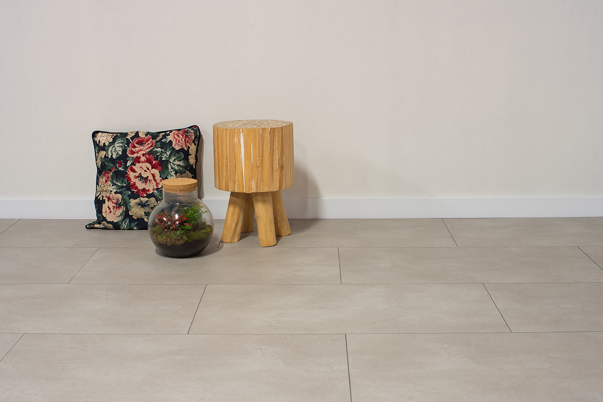 Floer - Floer Tegel Click PVC – Tankenberg Leemgrijs (Uitlopend) - PVC Klik - Afbeelding 3