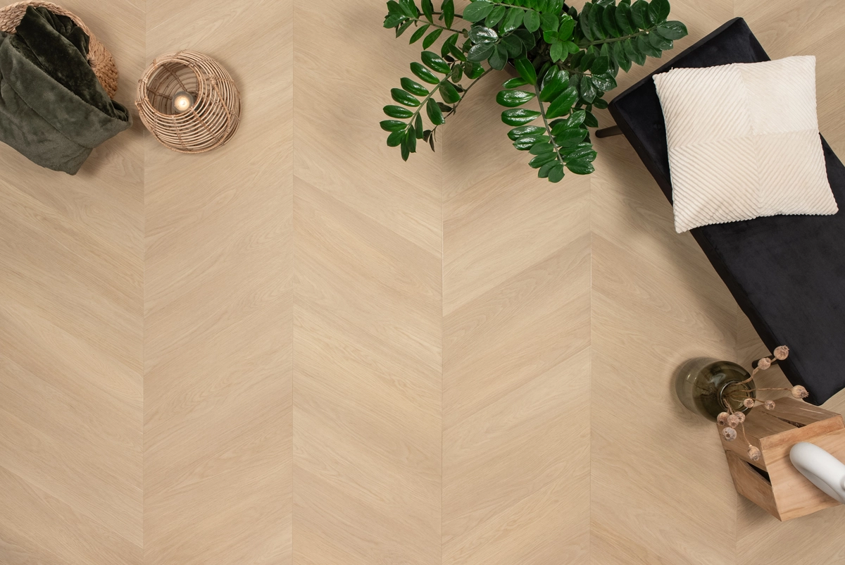 Floer - Floer Hongaarse Punt PVC – Natuur Eiken - PVC Plak - PVC Plak - Afbeelding 5