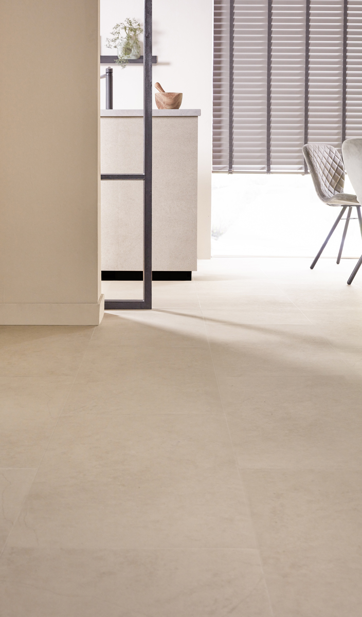 Floer - Floer Tegel Click PVC – Betonlook Beige - PVC Klik - Afbeelding 10