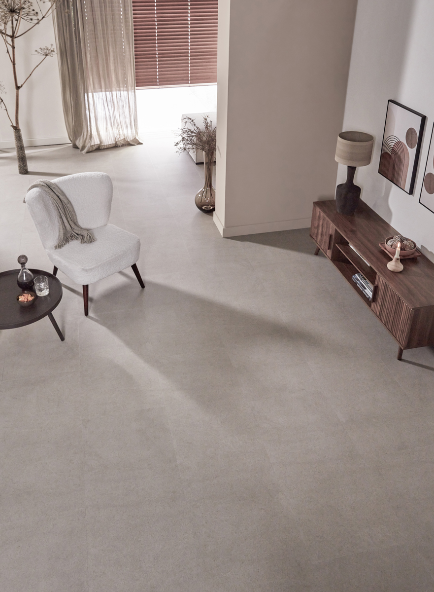 Floer - Floer Tegel Click PVC – Betonlook Greige - PVC Klik - Afbeelding 5