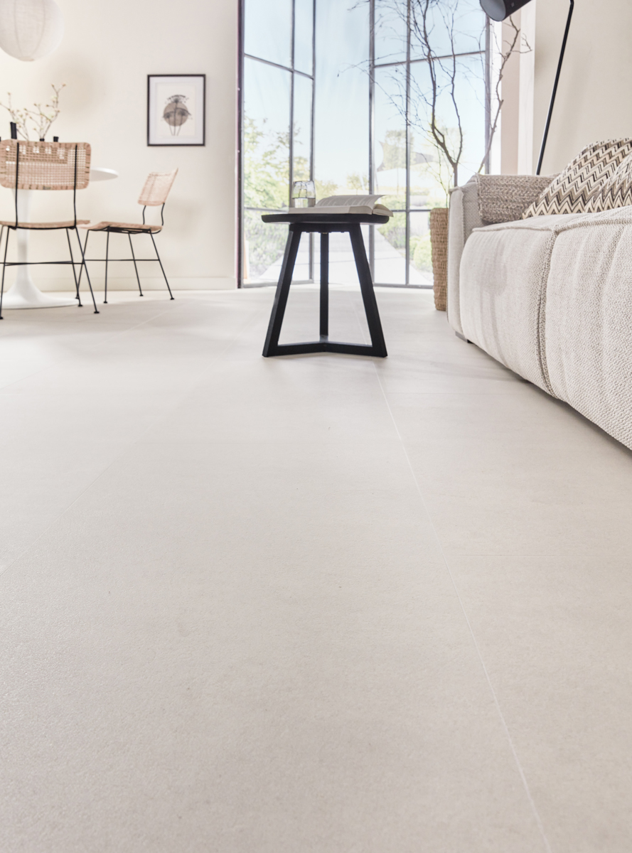 Floer - Floer Tegel Click PVC – Betonlook Zand - PVC Klik - Afbeelding 8