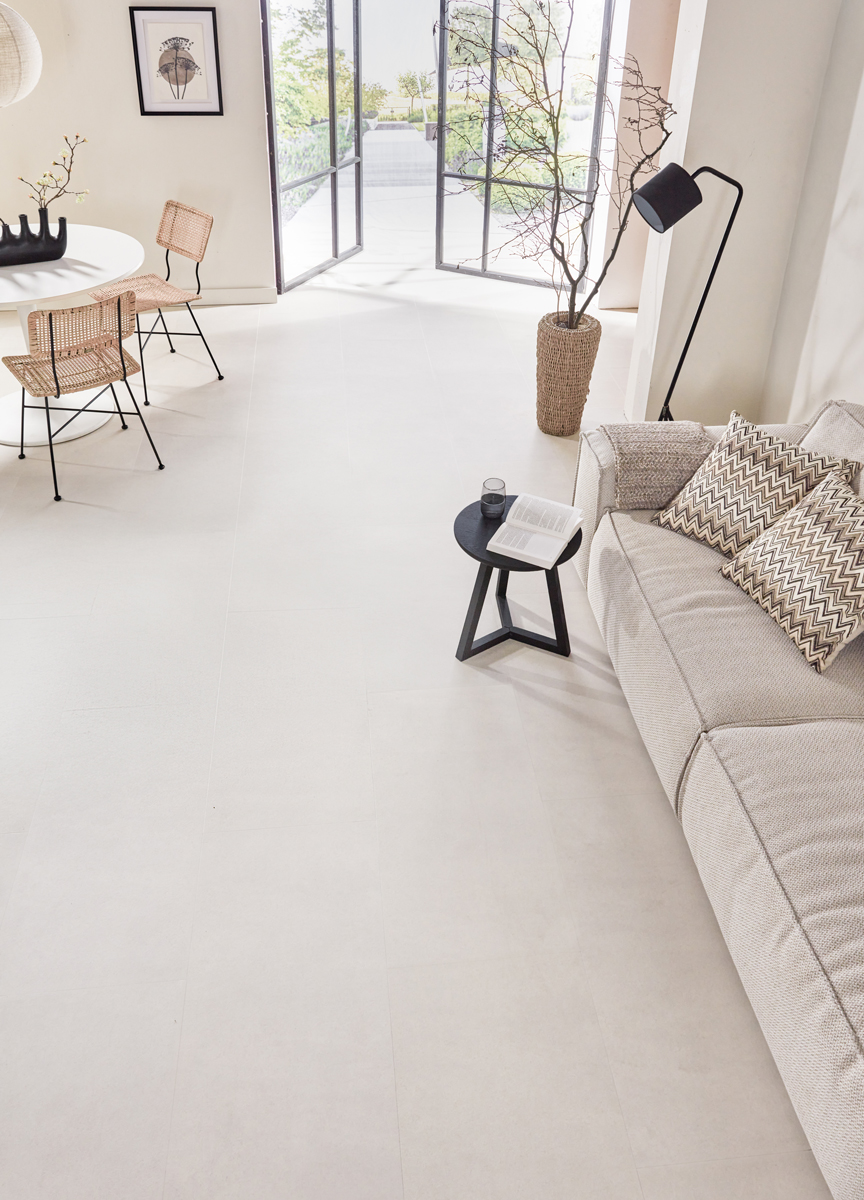 Floer - Floer Tegel Click PVC – Betonlook Zand - PVC Klik - Afbeelding 14