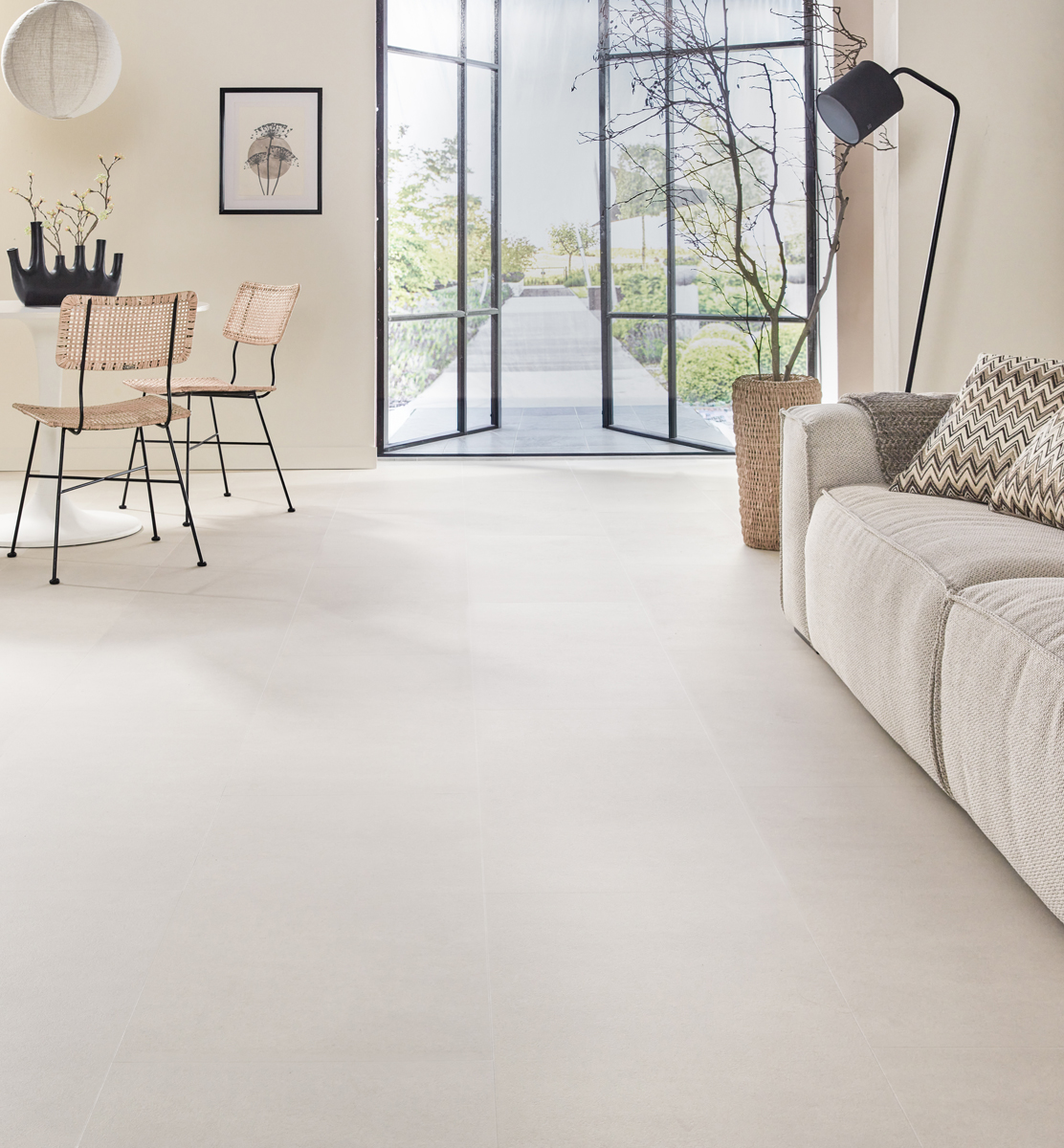 Floer - Floer Tegel Click PVC – Betonlook Zand - PVC Klik - Afbeelding 16