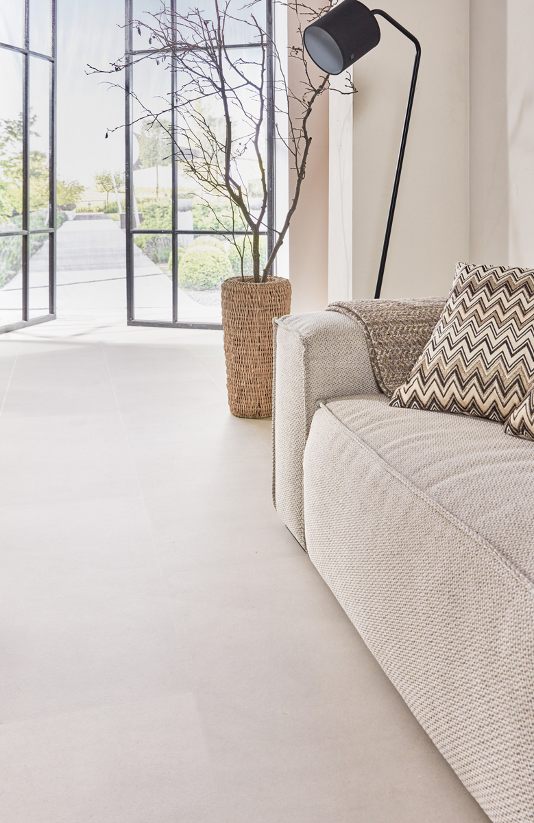 Floer - Floer Tegel Click PVC – Betonlook Zand - PVC Klik - Afbeelding 3