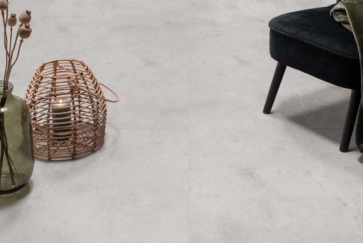 Floer - Floer Tegel PVC – Betonlook Lichtgrijs - PVC Plak - PVC Plak - Afbeelding 5