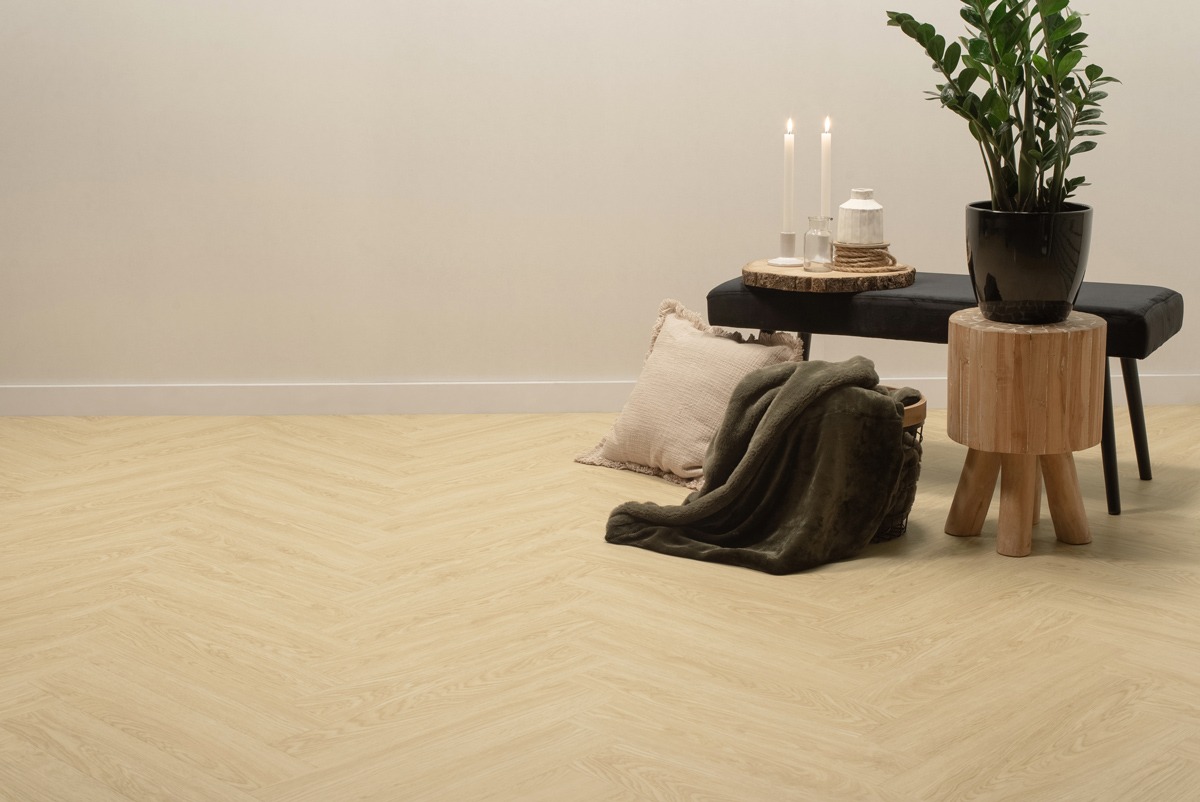 Floer - Floer Visgraat Click PVC – Kingbeek Crème (Uitlopend) - PVC Klik - Afbeelding 4