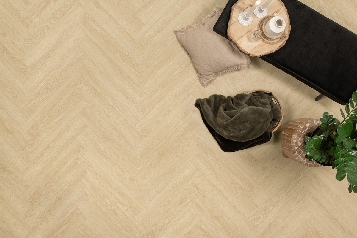 Floer - Floer Visgraat Click PVC – Kingbeek Crème (Uitlopend) - PVC Klik - Afbeelding 3