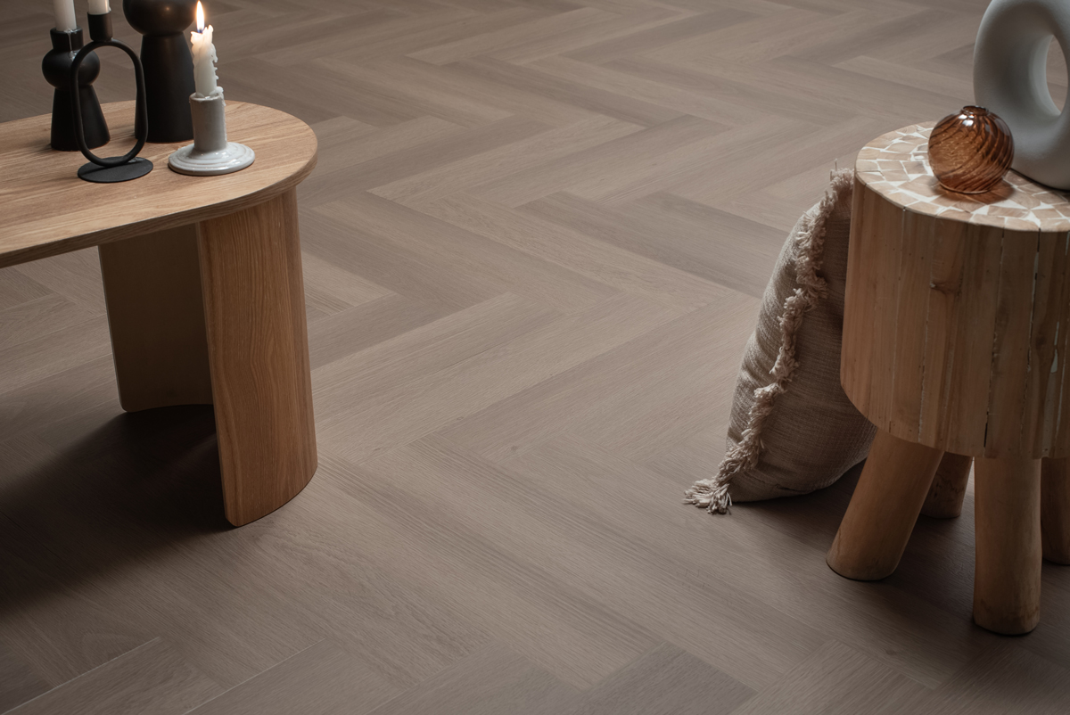 Floer - Floer Visgraat Click PVC – Greige Eiken - PVC Klik - Afbeelding 4