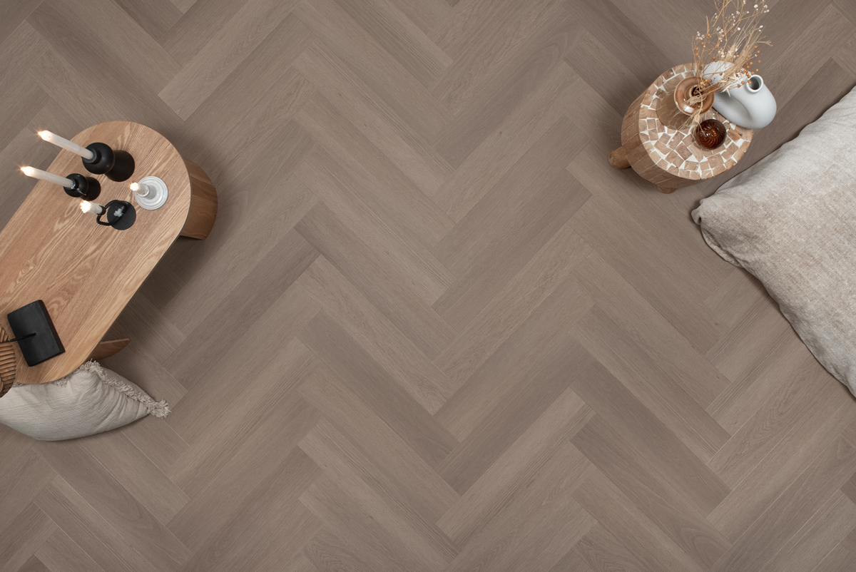 Floer - Floer Visgraat Click PVC – Greige Eiken - PVC Klik - Afbeelding 5