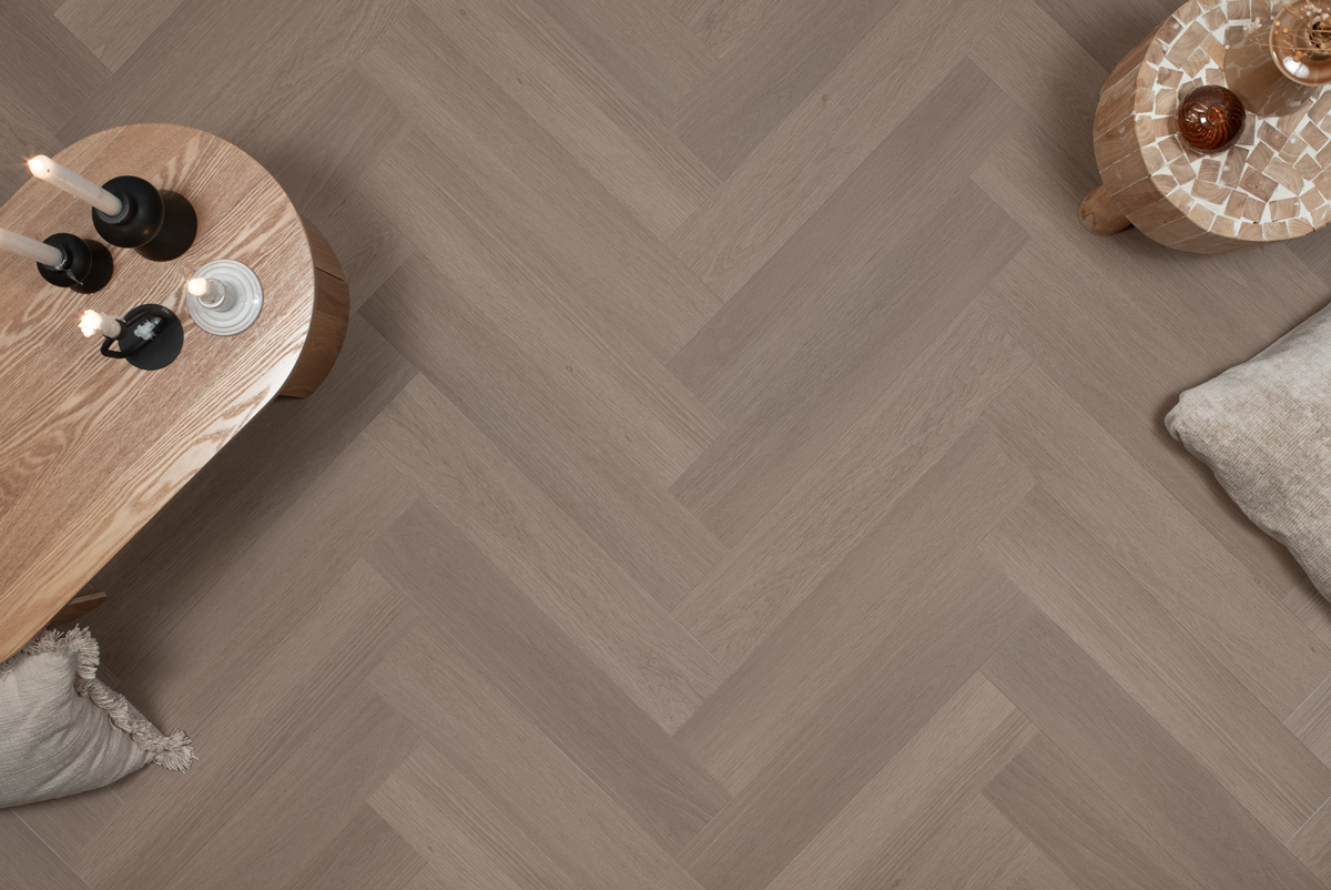 Floer - Floer Visgraat Click PVC – Greige Eiken - PVC Klik - Afbeelding 3