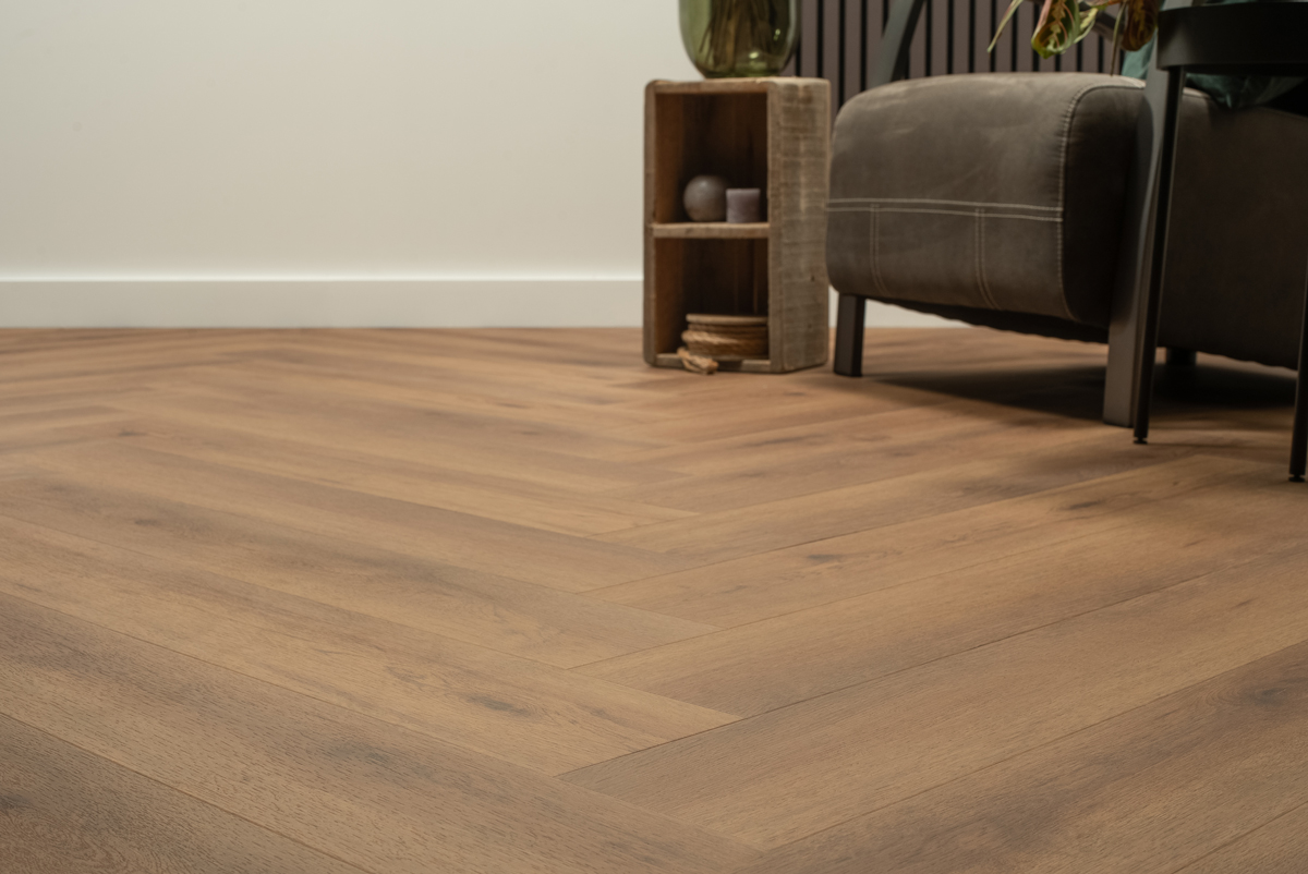 Floer - Floer Walvisgraat PVC – Narwal Nootbruin - PVC Plak - PVC Plak - Afbeelding 5