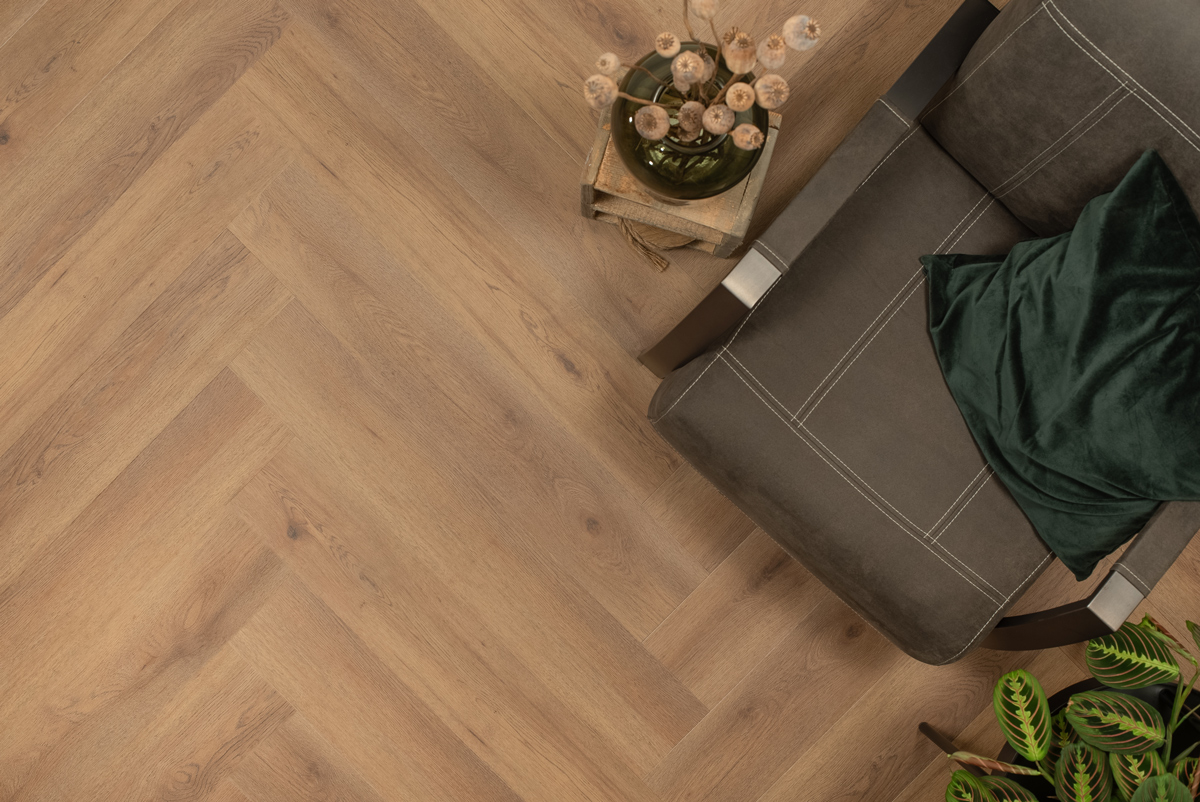 Floer - Floer Walvisgraat PVC – Narwal Nootbruin - PVC Plak - PVC Plak - Afbeelding 4