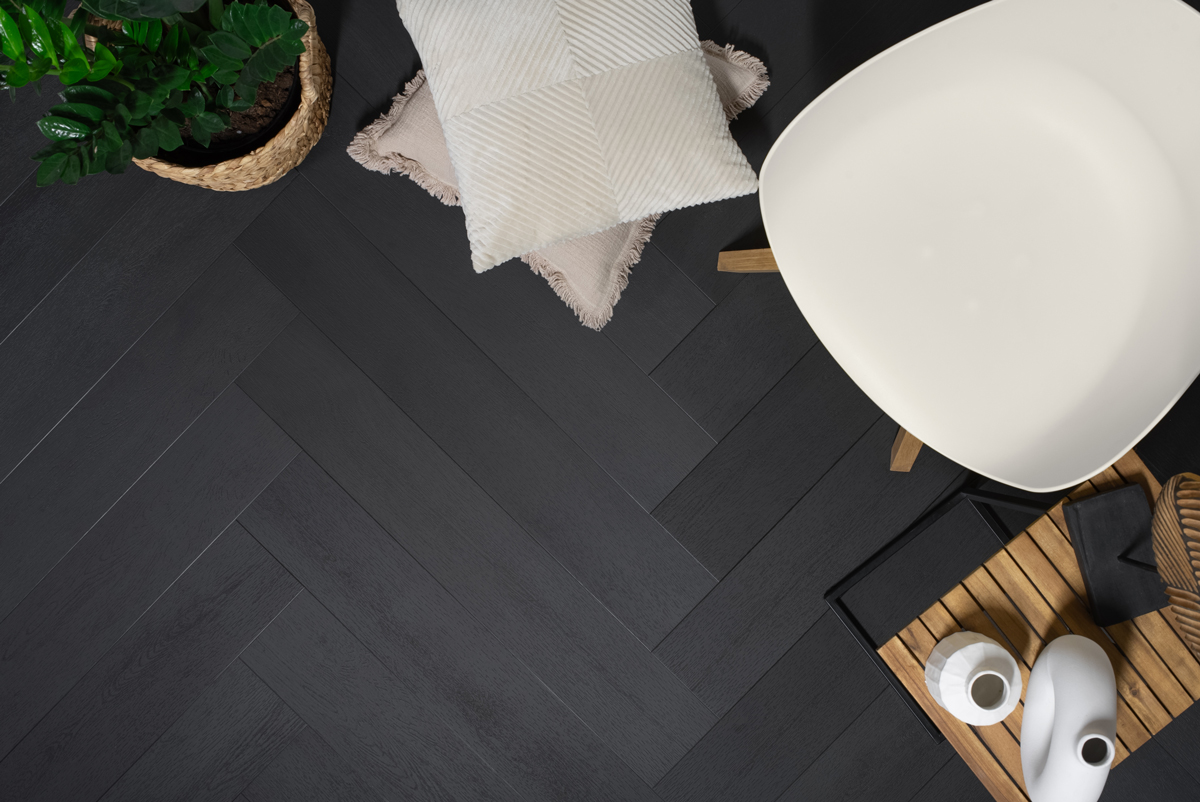 Floer - Floer Walvisgraat PVC – Zwaardvis Zwart (Uitlopend) - PVC Plak - PVC Plak - Afbeelding 3