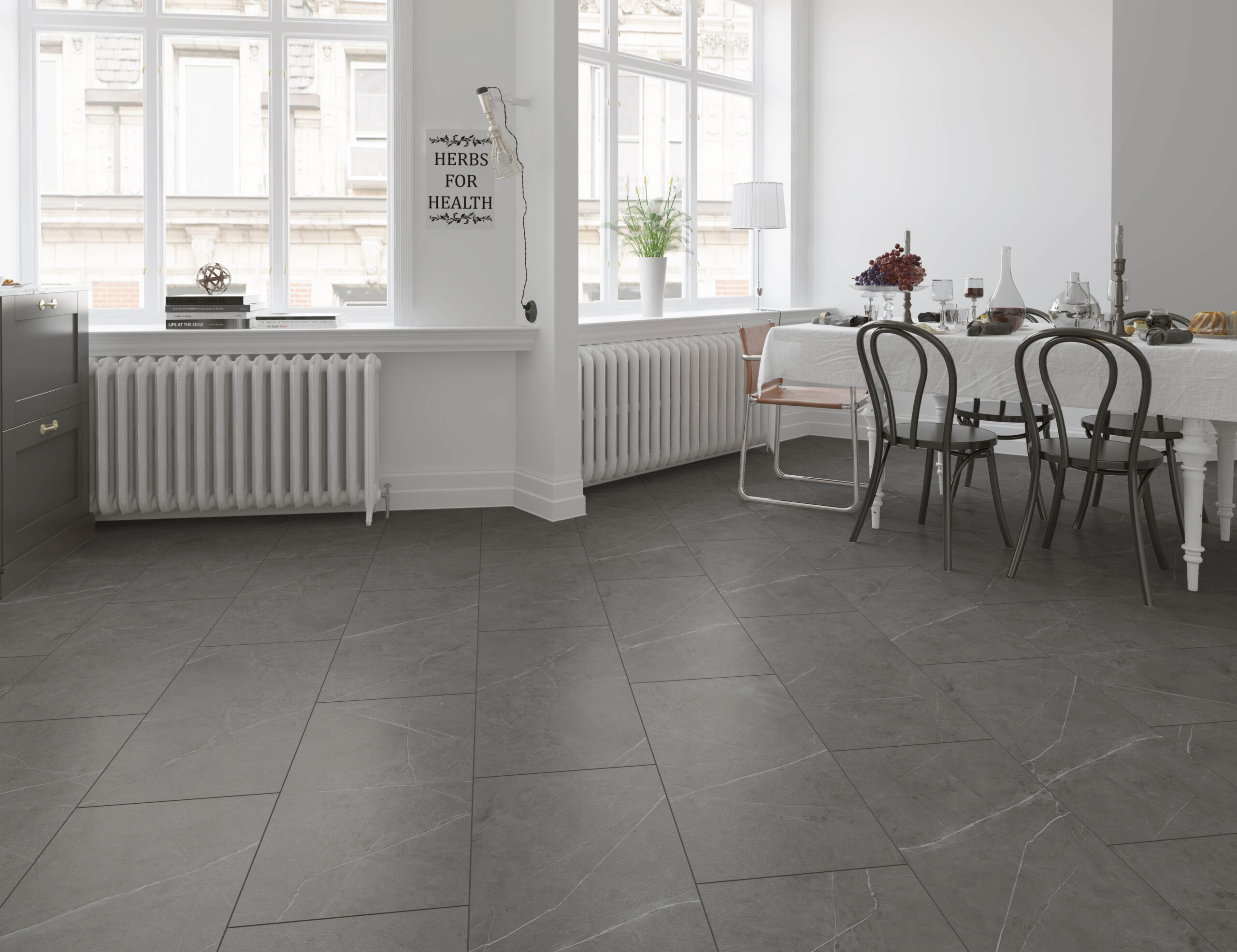 Grande - Grande 4500 (dryback) Marble Grey - PVC Plak - Afbeelding 2