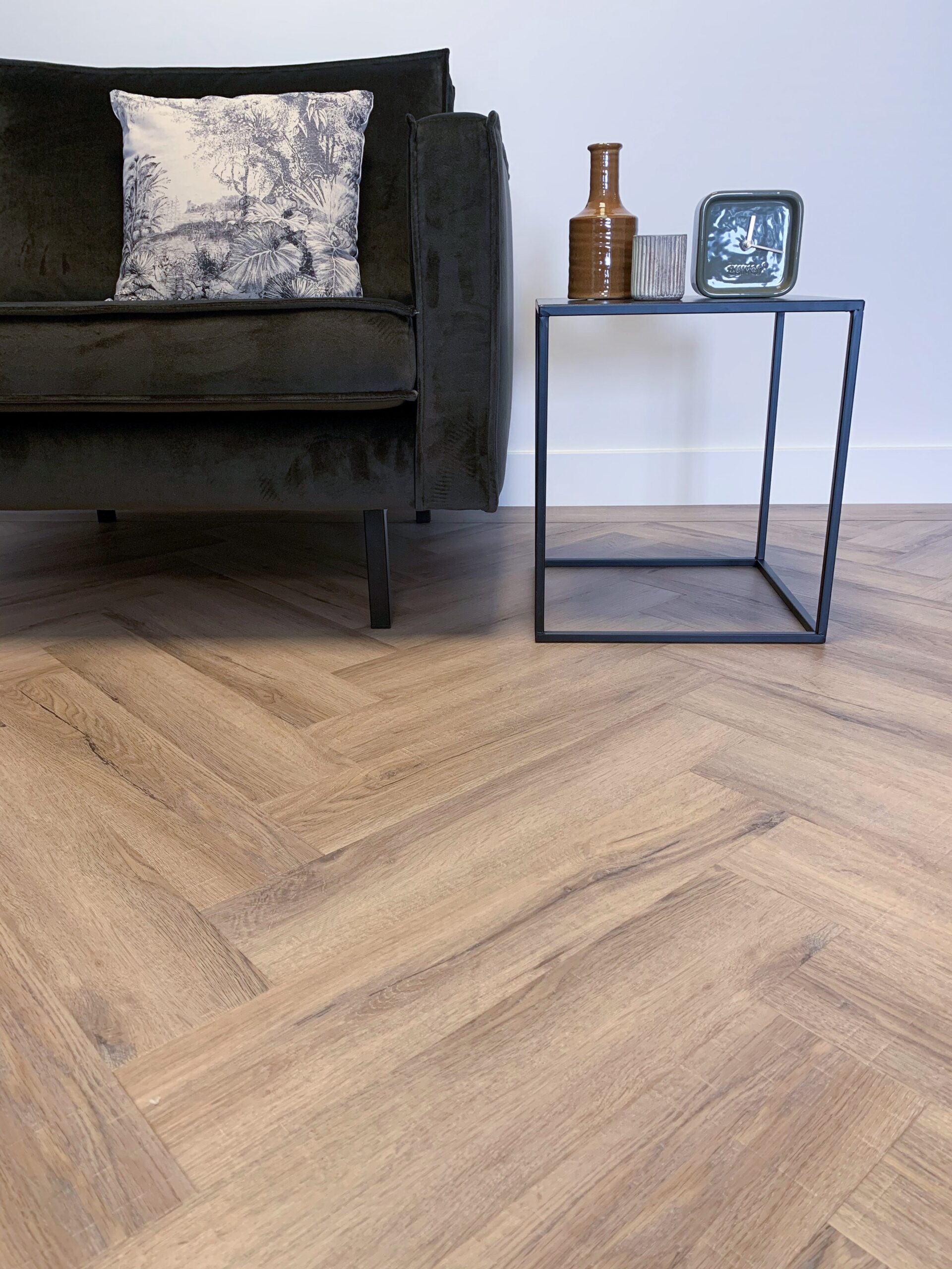 City - City Visgraat 4700 (dryback) Smoked Oak Light - PVC Plak - Afbeelding 5