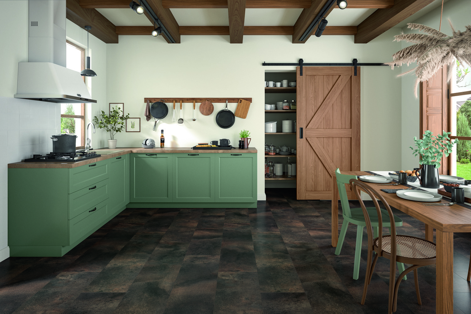 Kingsize - Kingsize tegel vgroef 8 mm 228 Anthracite Titanite - Laminaat - Afbeelding 2