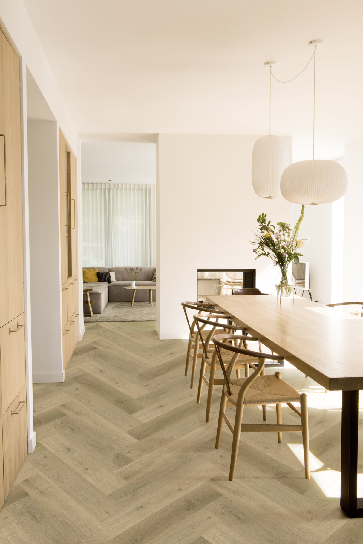 Vario - Vario Walvisgraat 5305 (rigid click) Prestige Oak Smoked Light - PVC Plak - Afbeelding 2