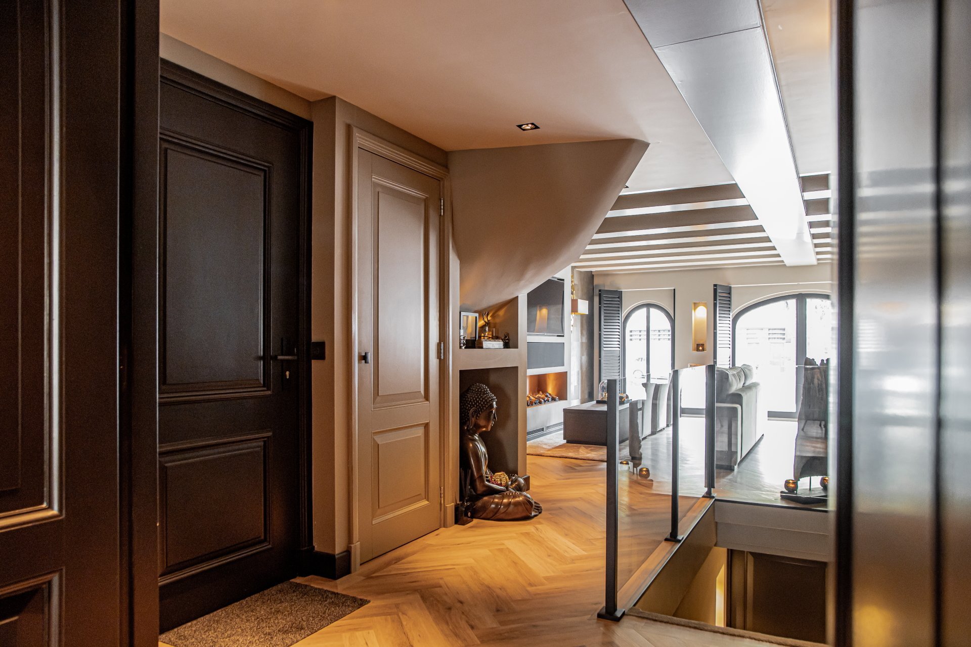 City - City Visgraat 5701 (rigid click) Smoked Oak Natural - PVC Plak - Afbeelding 4